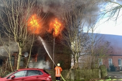 Lage unmittelbar nach Eintreffen der ersten Einsatzkräfte.