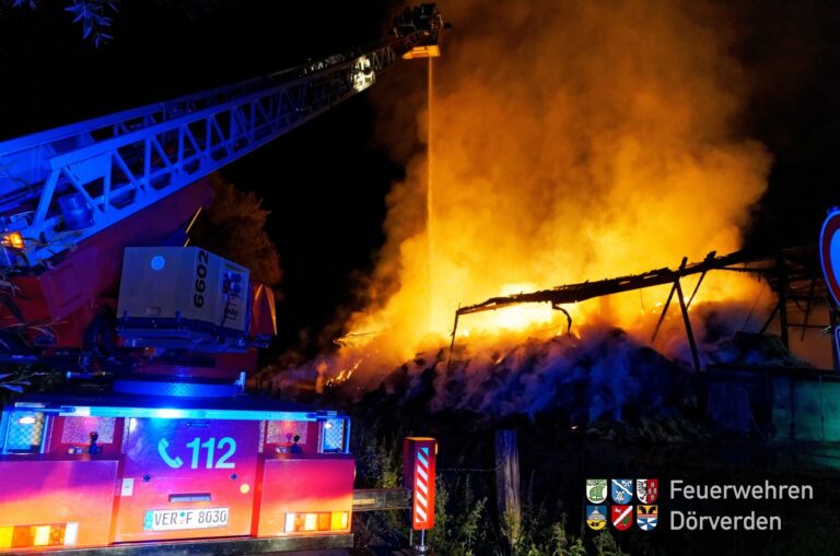 Scheune im Vollbrand