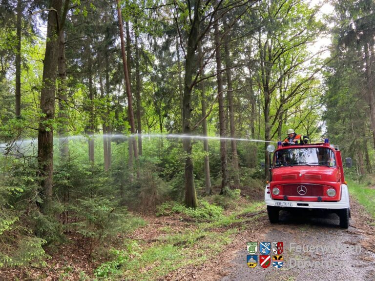 Einsatzübung zur Wald-und Vegetaionsbrandbekämpfung in der Gemeinde Dörverden