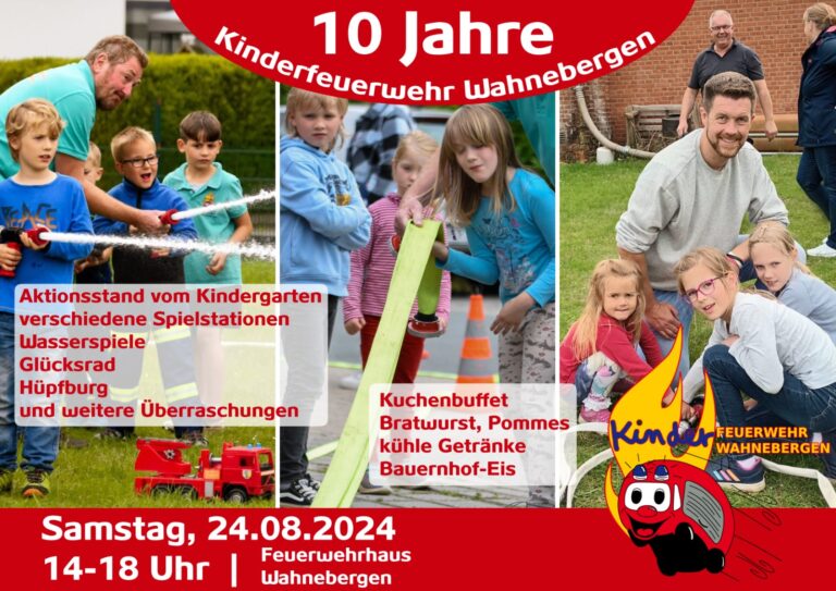 10 Jahre Kinderfeuerwehr Wahnebergen