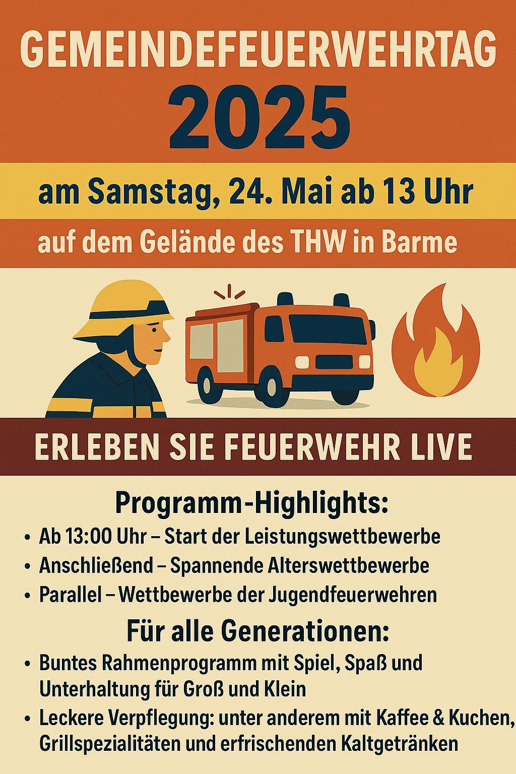Gemeindefeuerwehrtag 2025 in Barme! – Freiwillige Feuerwehren Dörverden