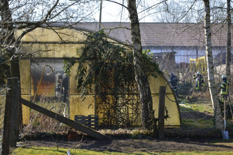 Brand im Gewächshaus